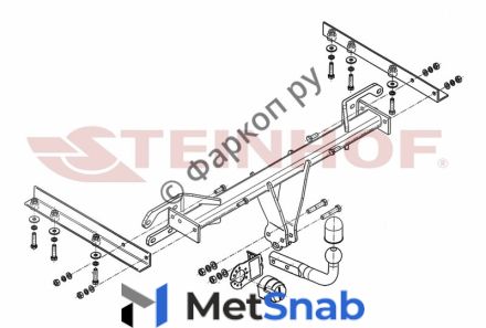 Фаркоп Steinhof для Subaru Legacy Outback 2009-2015