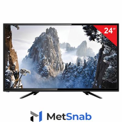 Телевизор ERISSON 24LEK80T2, 24'' (60 см), 1366х768, HD, 16:9, черный