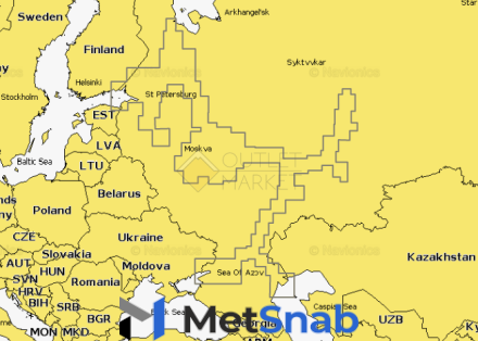 Карта Navionics 52XG Вся европейская часть России