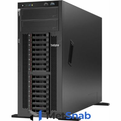Сервер Lenovo TCH ThinkSystem ST550 Tower 4U, Xeon Silver 4208 8C (85W/2,1GHz),16GB/2Rx8/1.2V RDIMM,noHDD 2,5" (up to 8/16),SR930-8i (2GB Flash),noDVD,2xGbE,w/o line cord,1x550W p/s (up to 2), XCC Enterprise (7X10A0B5EA)