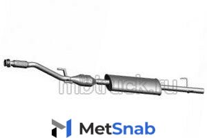 Глушитель с передней трубой и катализатором MB Sprinter (Мерседес Спринтер) CDI, 9014901219