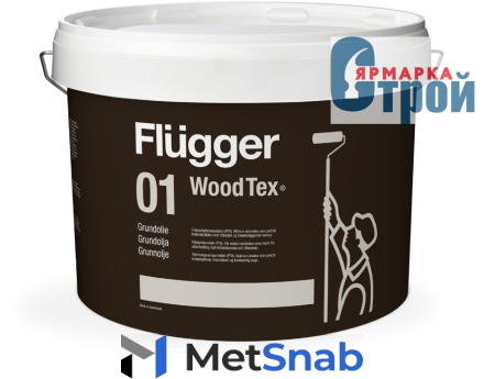 Flugger (Флюгер) 01 Wood Tex Oil Primer Грунтовочное бесцветное масло (10,0 л.)